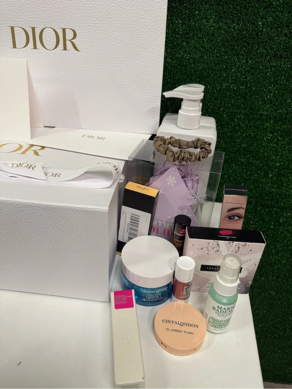 Dior Makeup Box, Bag, Samples With Other Beauty Products Makeup Lot